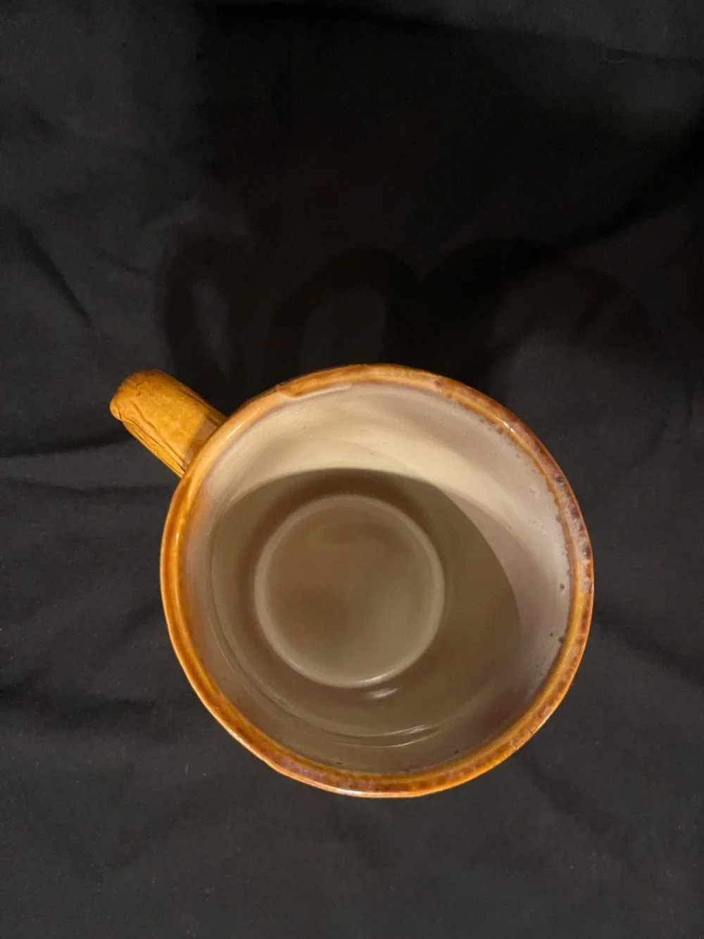 Pier 1 Imports Fall Autumn Leaf Stoneware Coffee Mugs Embossed Oak Set